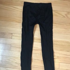 Active Black Tights Slightly Sheer Leggings Sz S